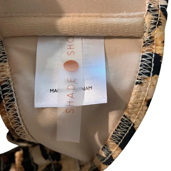 SHADE Show women's bikini top size 34C, leopard print, adjustable straps - Picture 4 of 4